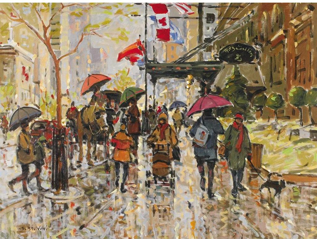 Serge Brunoni (1938-2020) - Quand La Rue Devient Poeme, The Ritz Carlton Hotel, Rue Sherbrooke Ouest