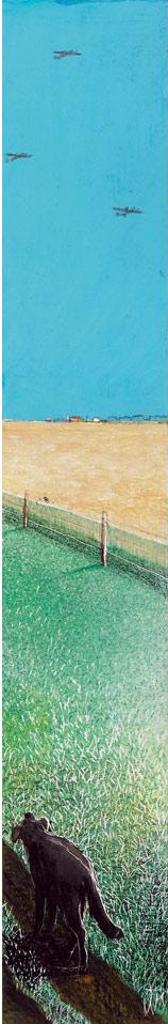William Kurelek (1927-1977) - Prairie Wartime Fragment