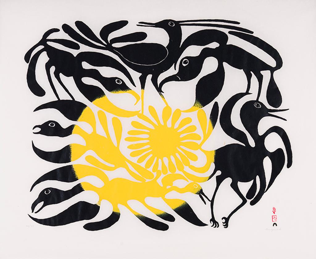Kenojuak Ashevak (1927-2013) - Arrival of the Sun