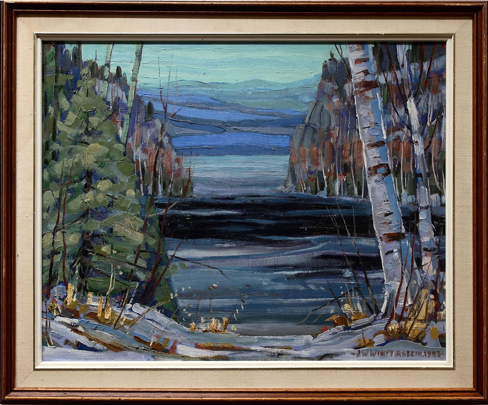 J.W. Winterstein - Untitled (Evening Lake Study - Winter)