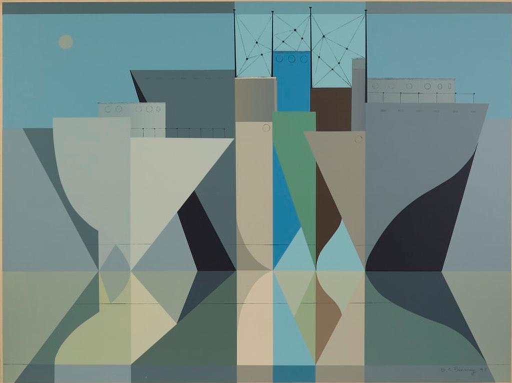 Bertram Charles (B.C.) Binning (1909-1976) - Ships in a Classical Calm