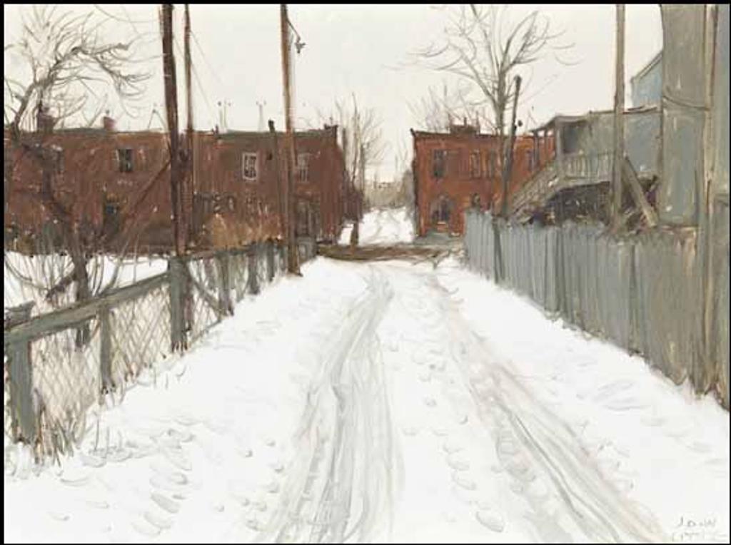 John Geoffrey Caruthers Little (1928-2024) - Lane Between Hibernia and Liverpool at Coleraine St., Pointe St. Charles
