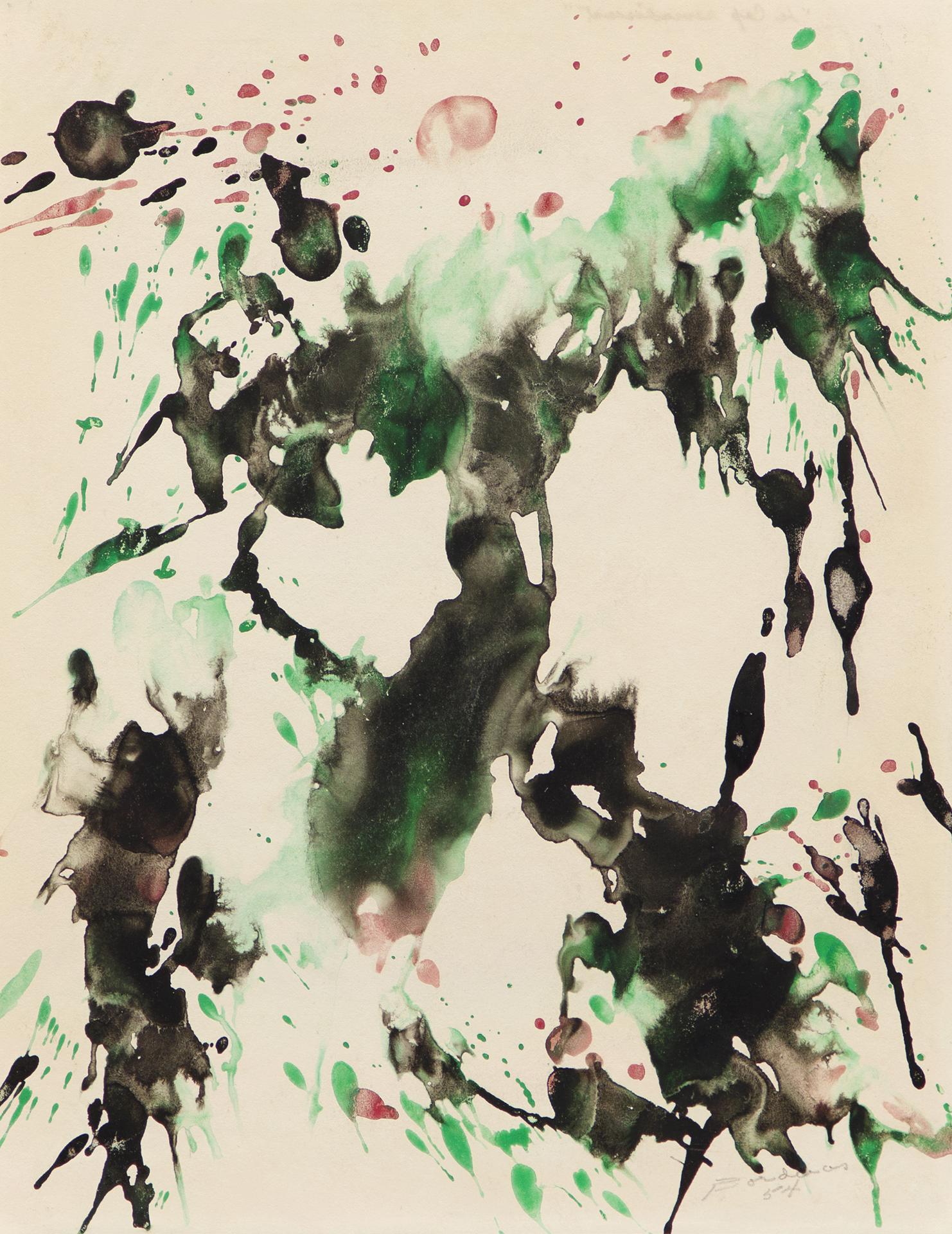 Paul-Émile Borduas (1905-1960) - Le cep reverdissant, 1954