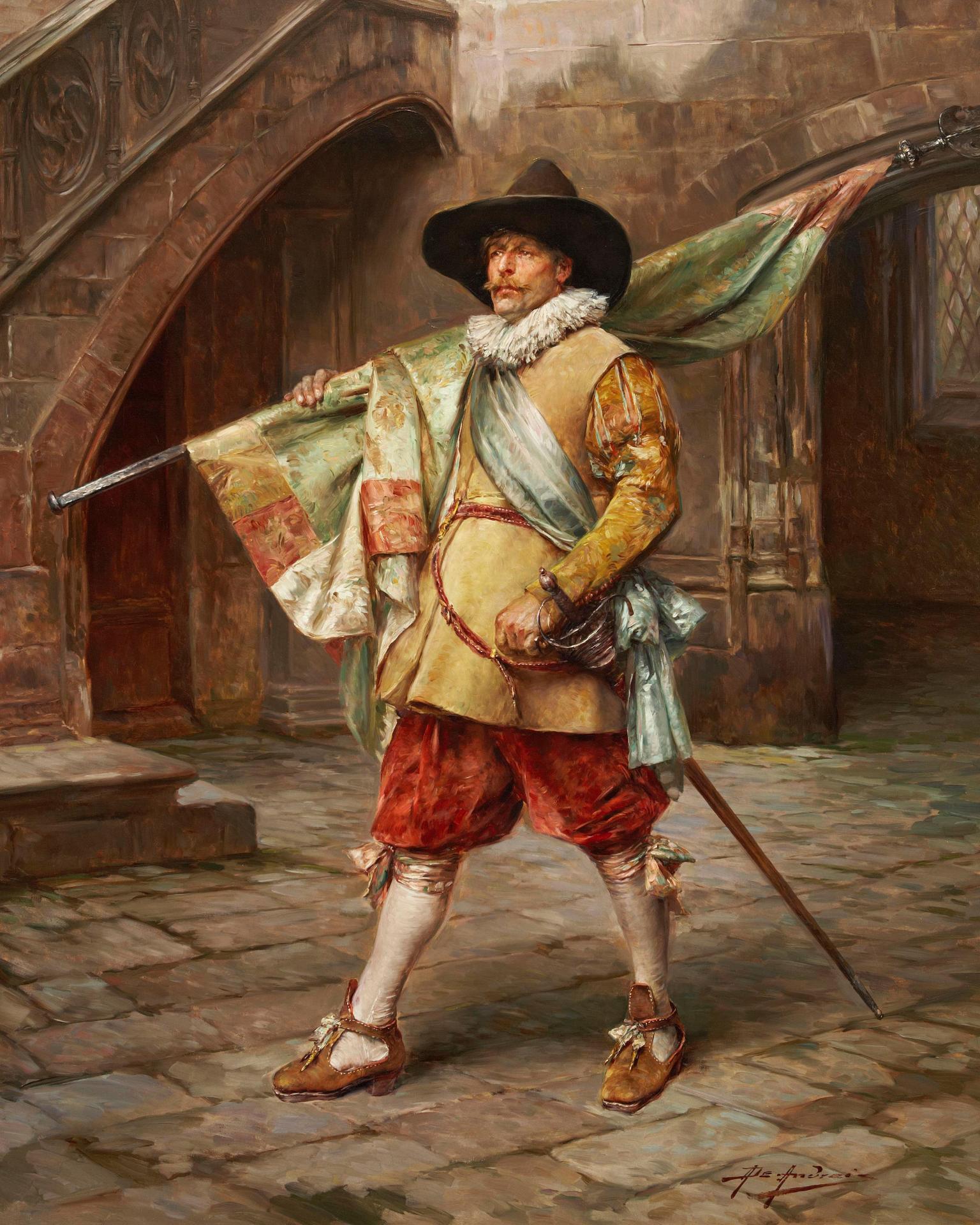 Alex de Andreis (1880-1929) - The Standard bearer