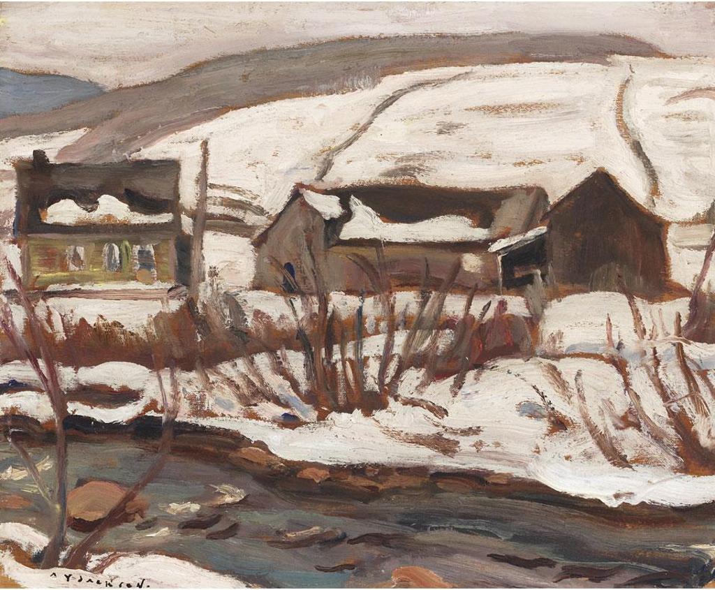 Alexander Young (A. Y.) Jackson (1882-1974) - Grey, St. Tite Des Caps, April, 1946