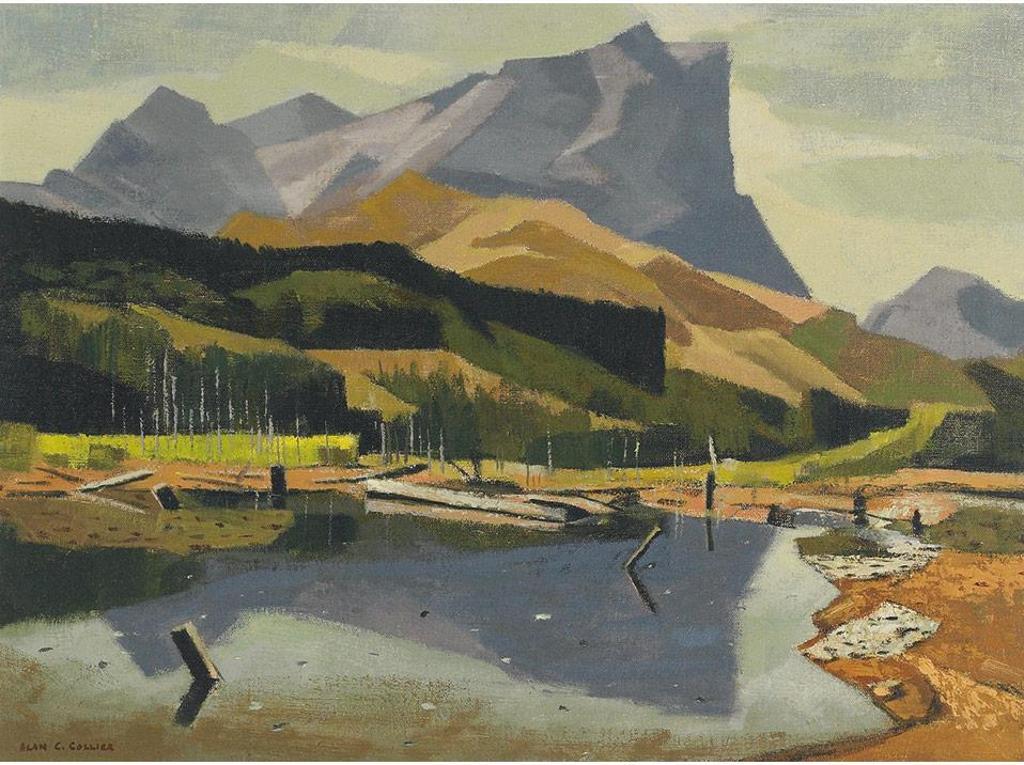 Alan Caswell Collier (1911-1990) - Roche Miette, Jasper Park