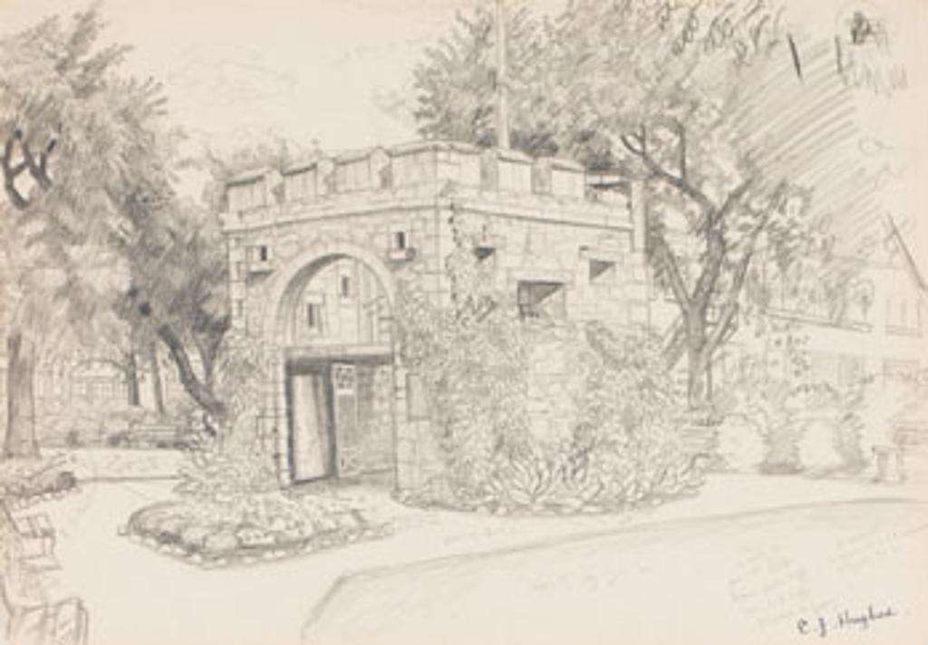 Edward John (E. J.) Hughes (1913-2007) - Gate of Fort Garry, Winnipeg