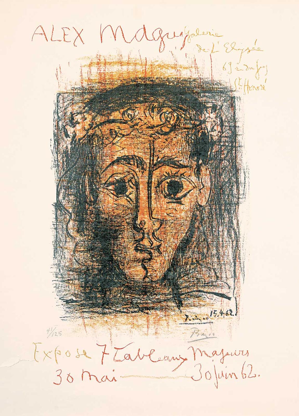 Pablo Ruiz Picasso (1881-1973) - Poster for Alex Maguy Gallery 1962 Exhibition #41/125