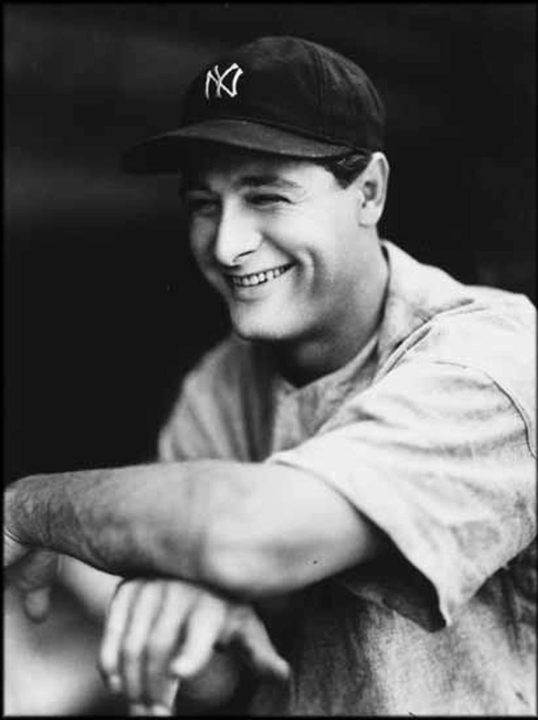 George Brace (1913-2002) - Portrait of Lou Gehrig