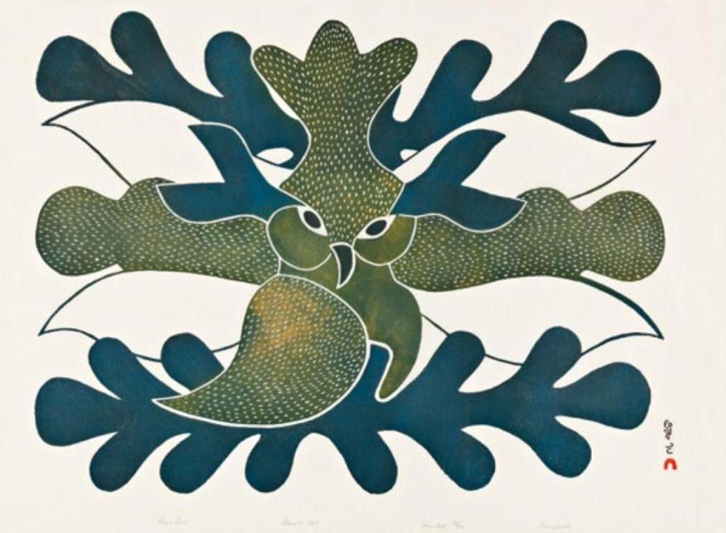 Kenojuak Ashevak (1927-2013) - Blue Owl, 1970 #3