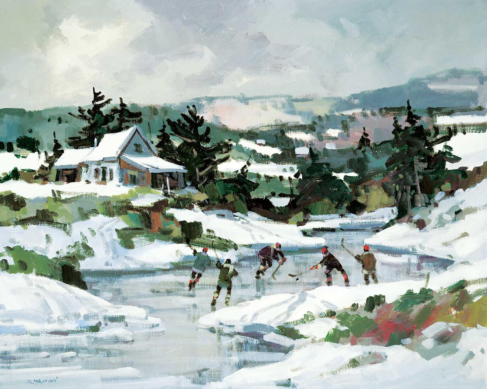 Serge Brunoni (1938-2020) - Les Amis, sur la Glace