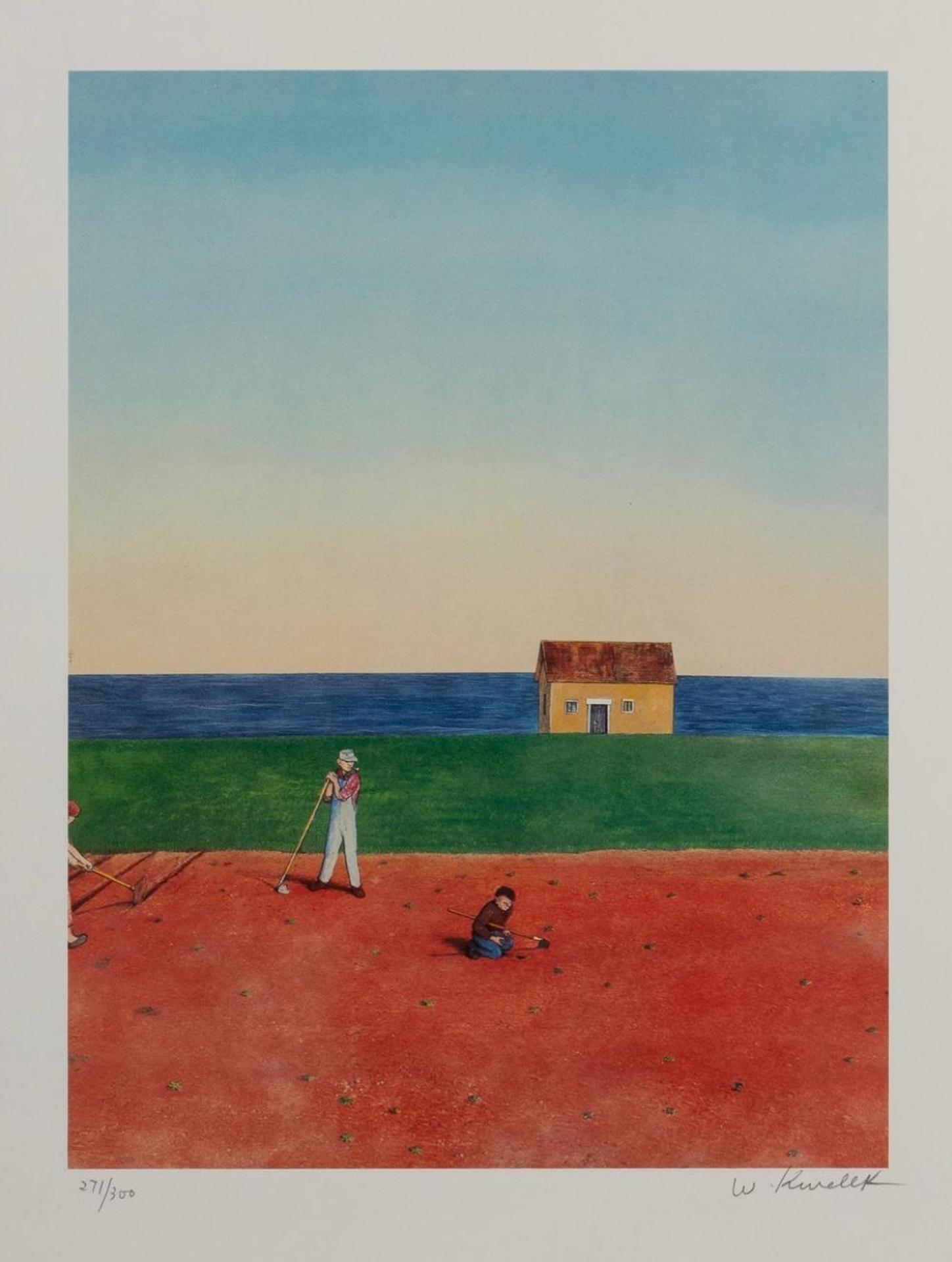 William Kurelek (1927-1977) - Red Field