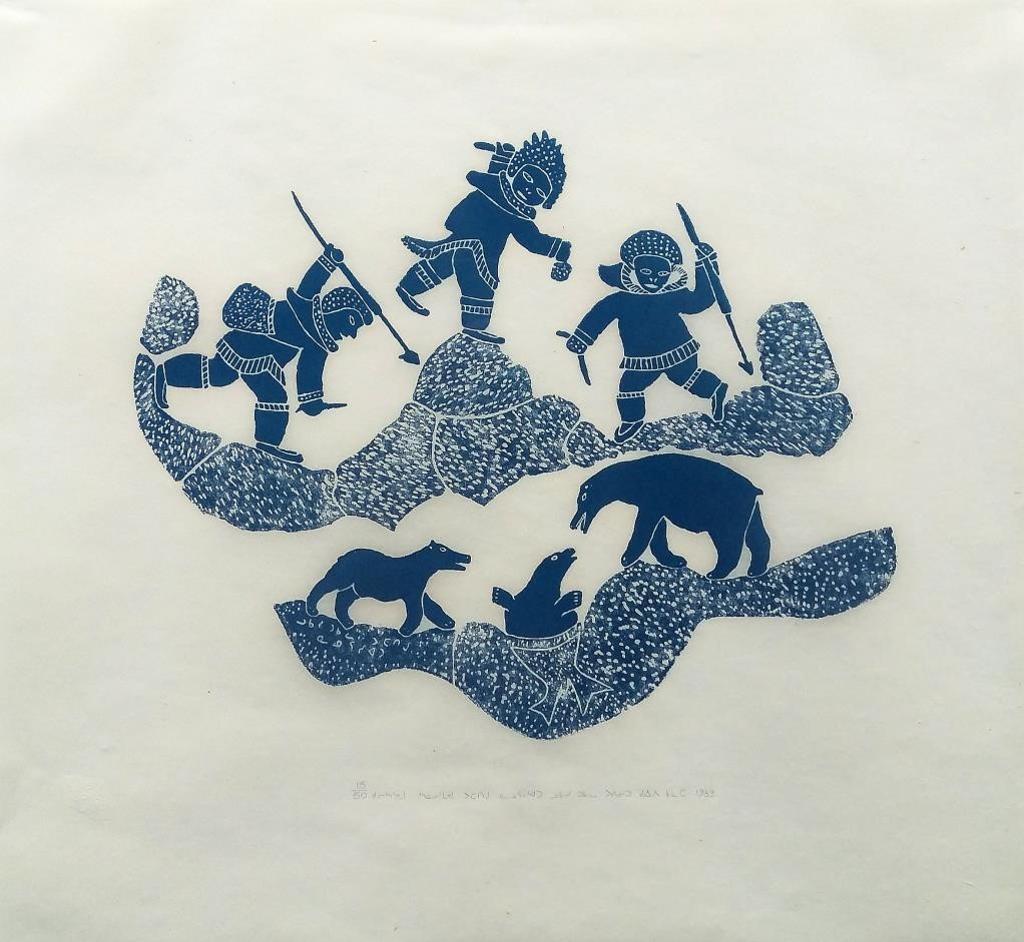 Lukassie Tukalak (1947-2003) - Bear Hunting on the Floe Ice, 1983, #1