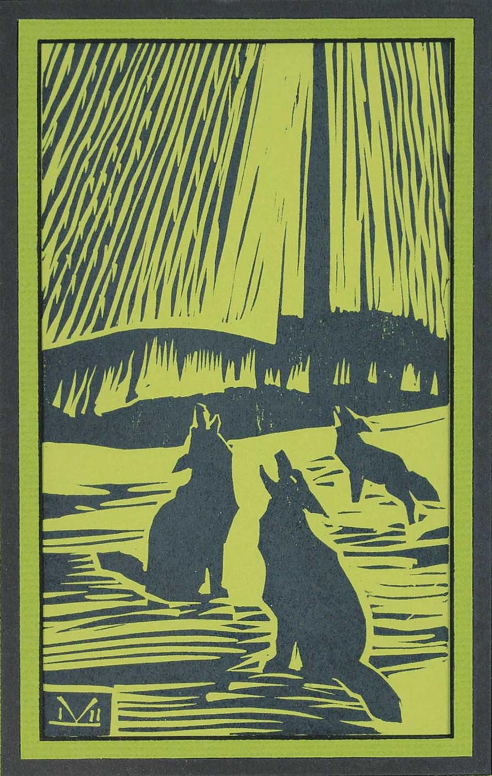 Illingworth Holey (Buck) Kerr (1905-1989) - Untitled - Howling at the Moon