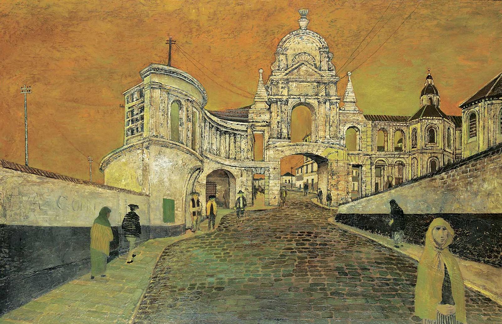 Frank Bateson Mason - The Bridge of Meloncello, Bologna