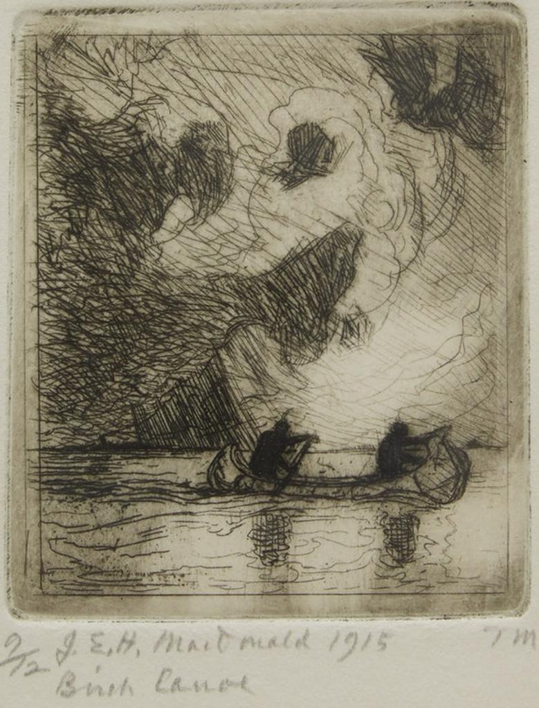 James Edward Hervey (J.E.H.) MacDonald (1873-1932) - Birch Canoe