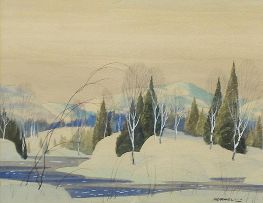 Graham Norble Norwell (1901-1967) - Stream in Winter