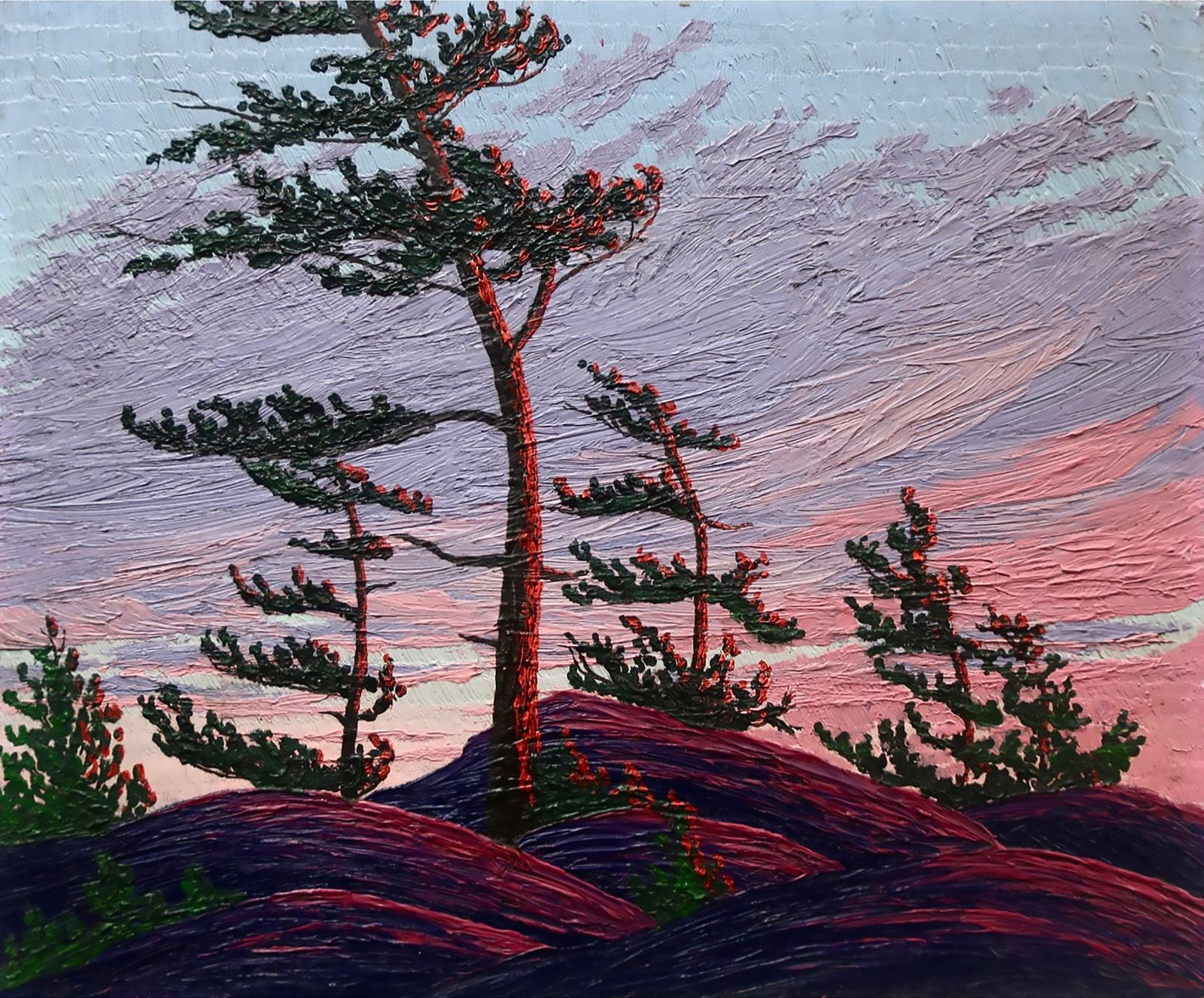 M. Fallis - Untitled (Purple & Pink Skies)