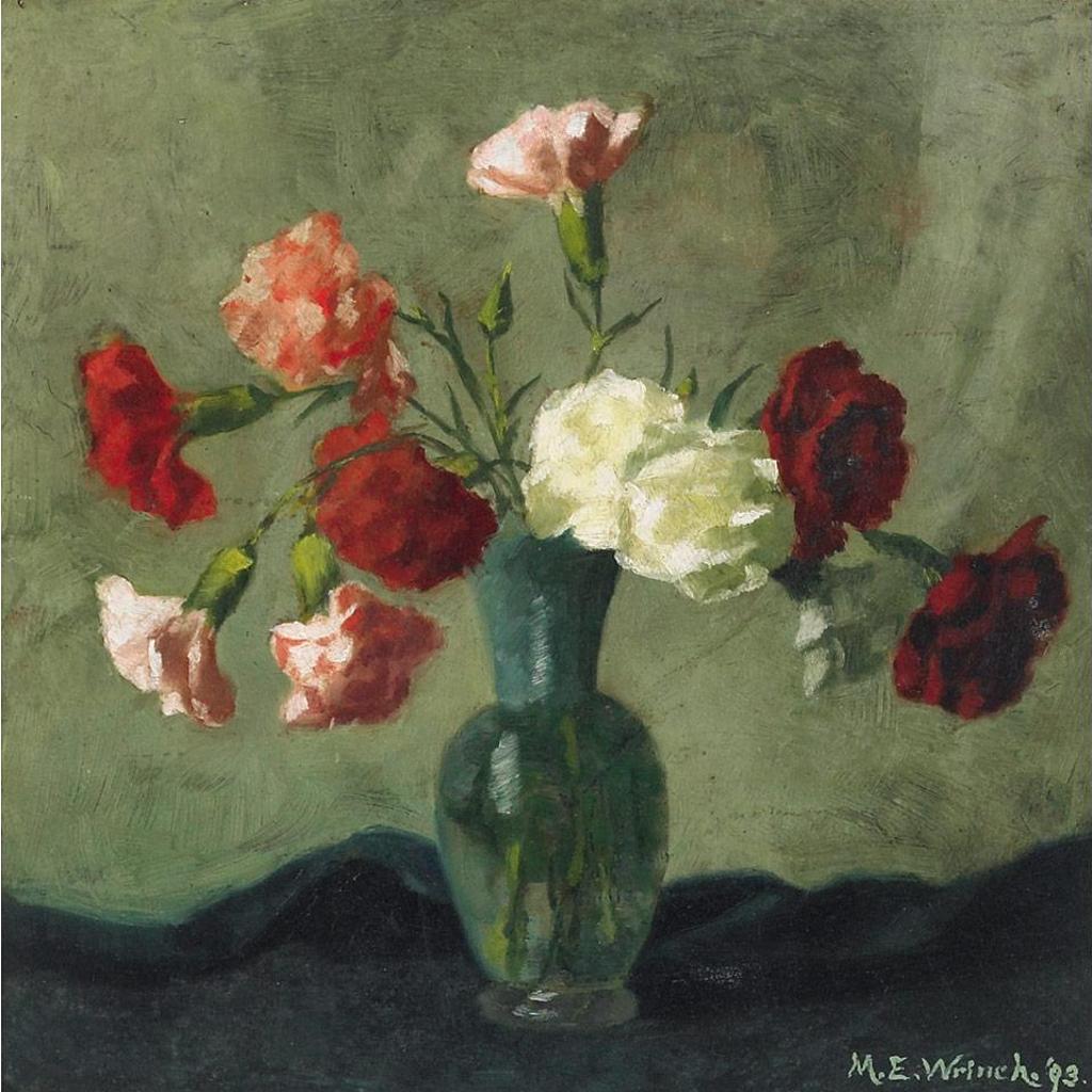Mary Evelyn Wrinch (1877-1969) - Carnations In A Glass Vase