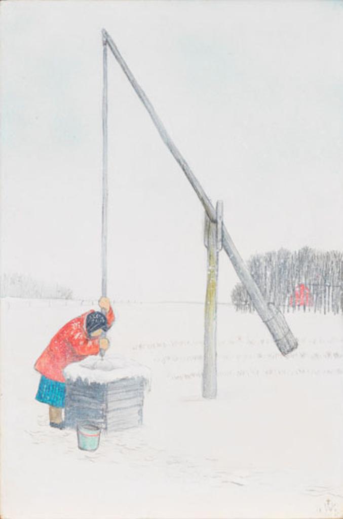 William Kurelek (1927-1977) - Pioneer Well