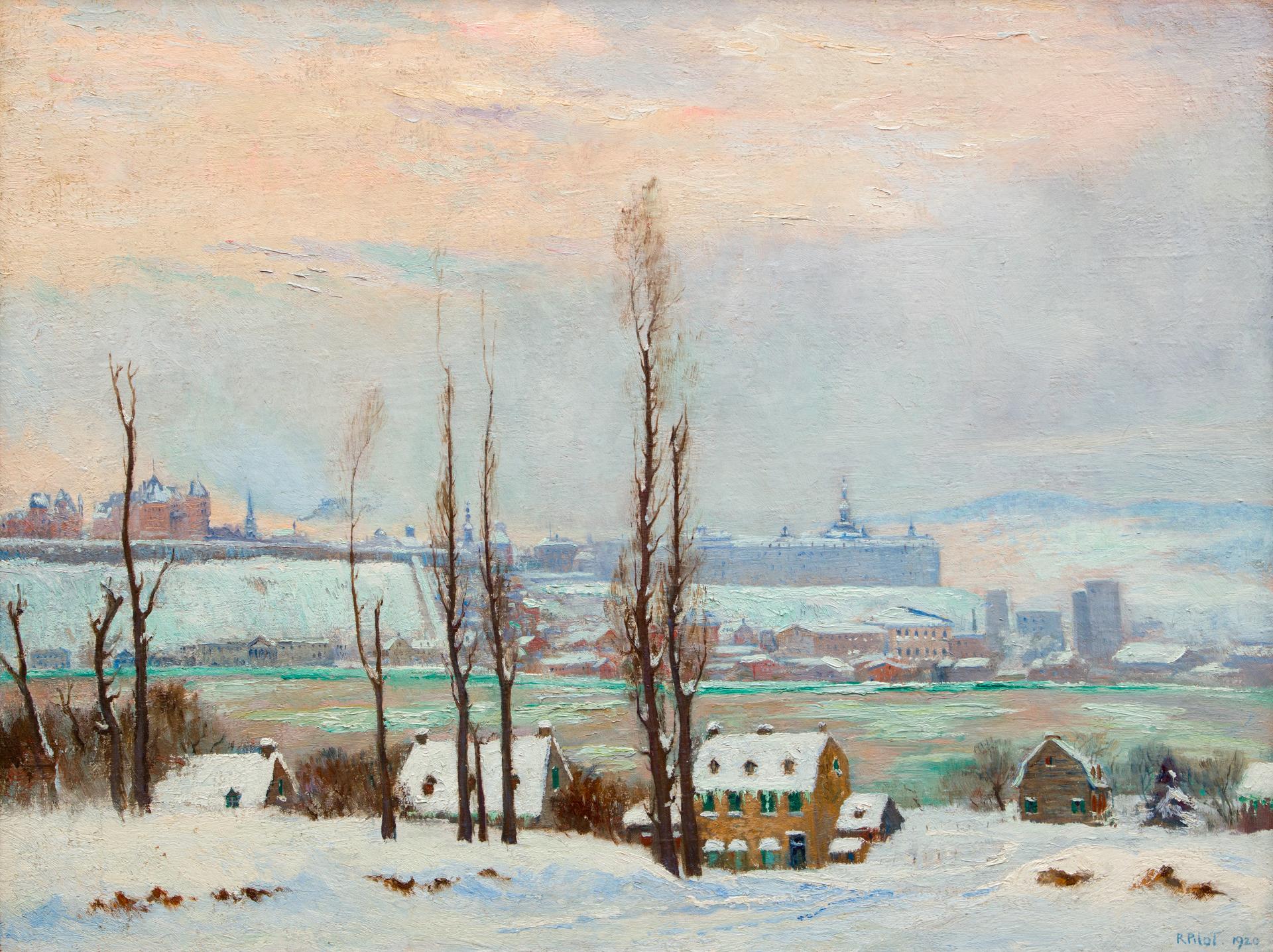 Robert Wakeham Pilot (1898-1967) - Québec City from Lévis, 1920