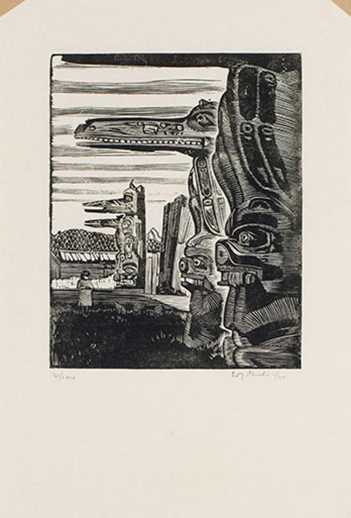 Walter Joseph (W.J.) Phillips (1884-1963) - The Hoh-Hok House Posts at Karlukwees