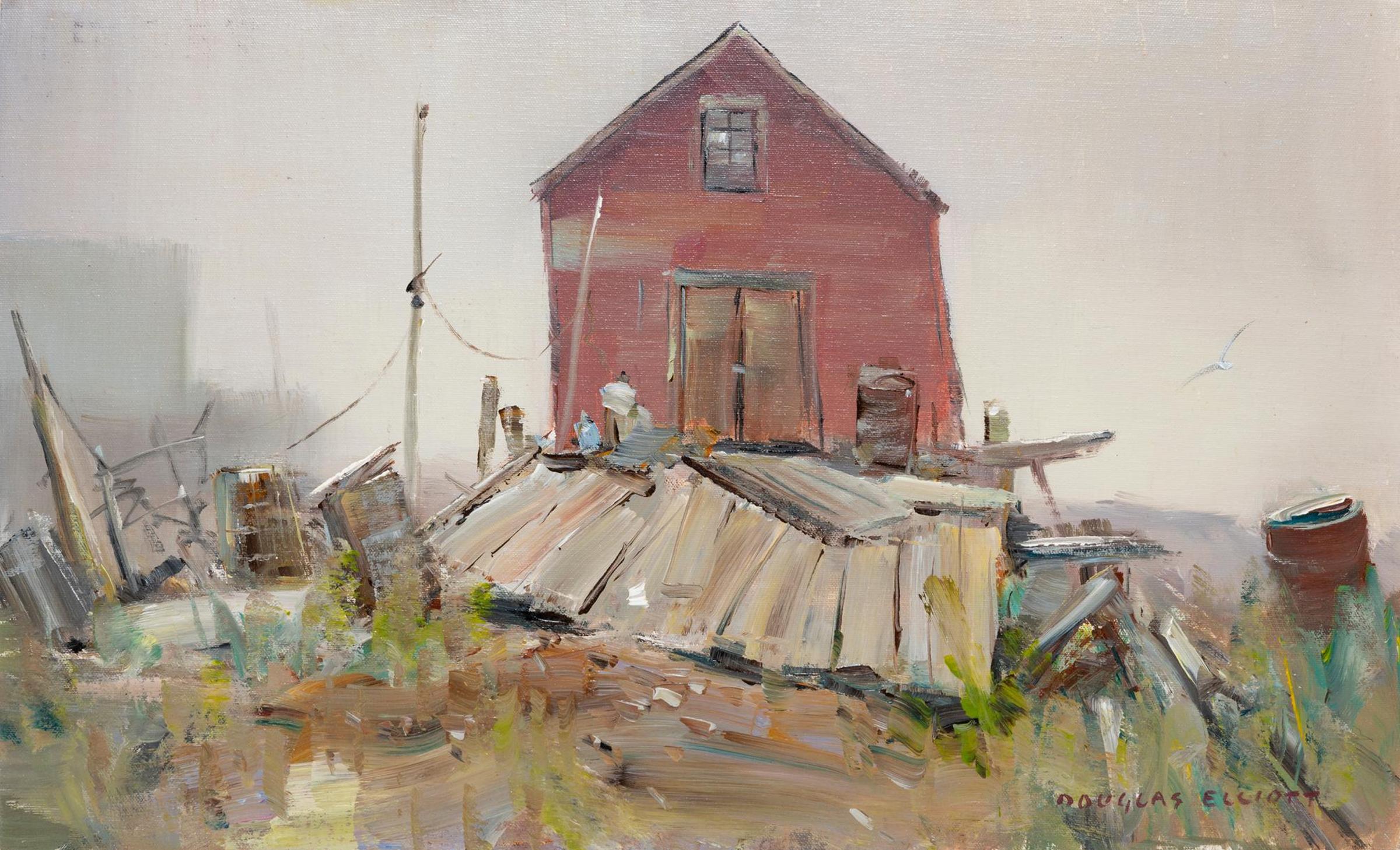 Douglas Ferfguson Elliott (1916-2012) - Silent Motif, Three Fathom Harbour, Nova Scotia