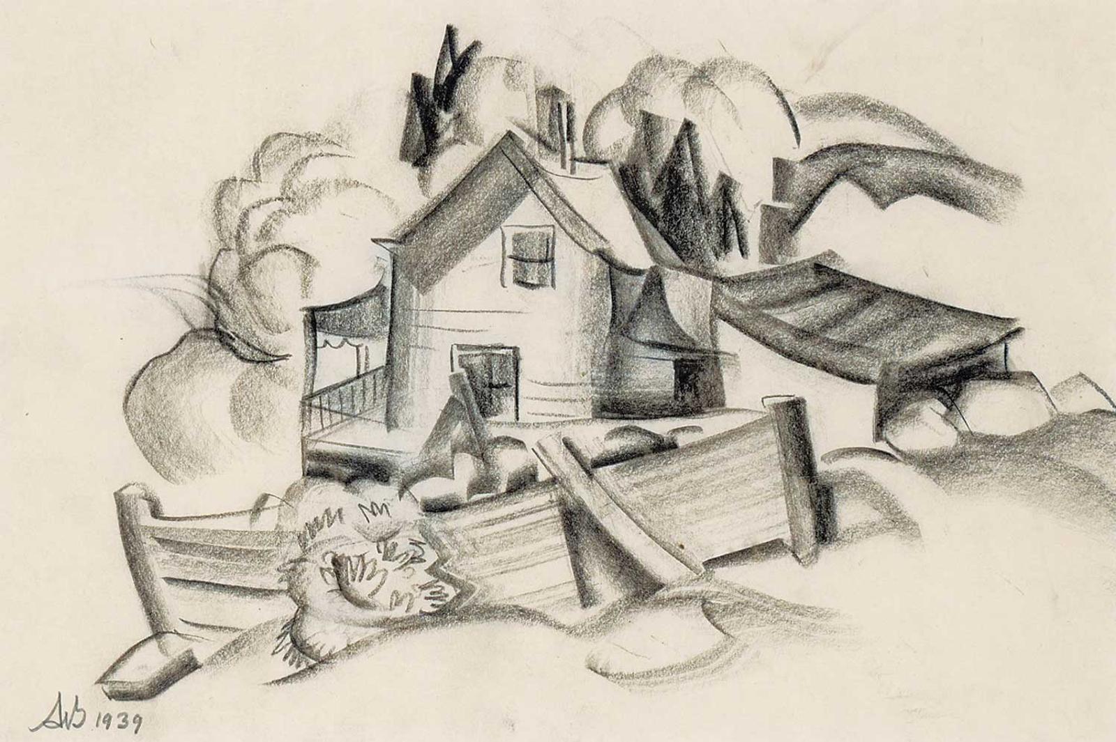 Andre Charles Bieler (1896-1989) - Untitled - Sketch for Gatineau Madonna