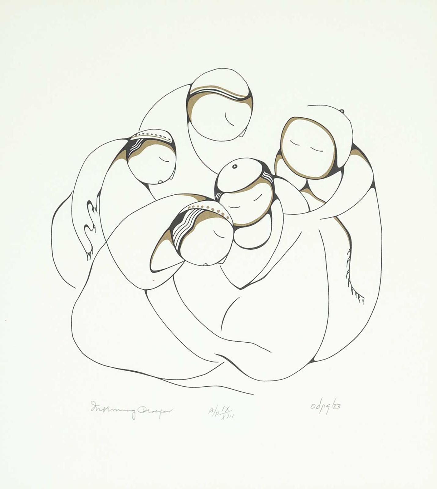 Daphne Odjig (1919-2016) - Morning Prayer  #A/P IX/XIII