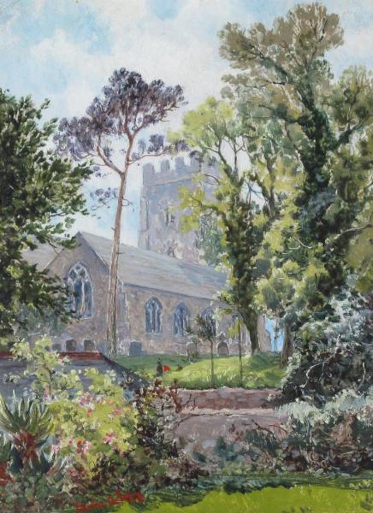 Edwin Alfred Pettitt - -measures 12.25 x 9.25 in. with a framed size of 15.5 x 12.25 in