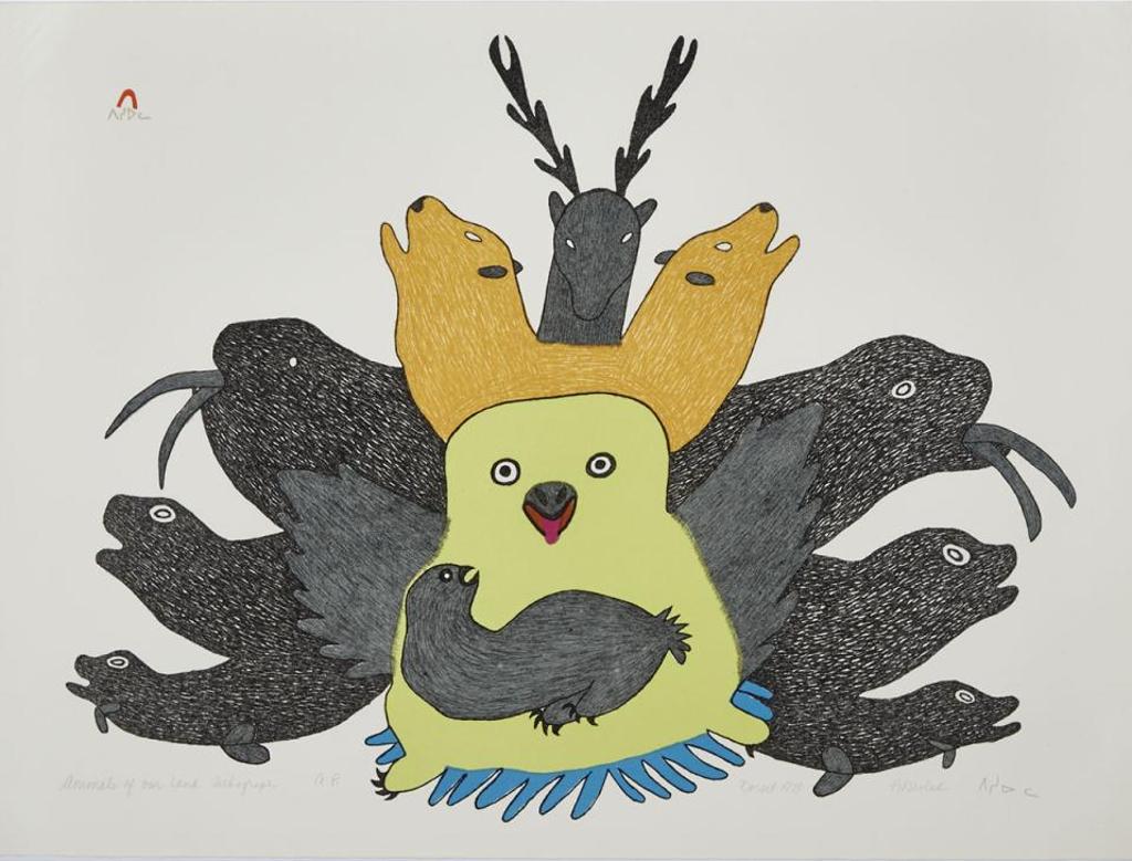 Pitseolak Ashoona (1904-1983) - Animals Of Our Land