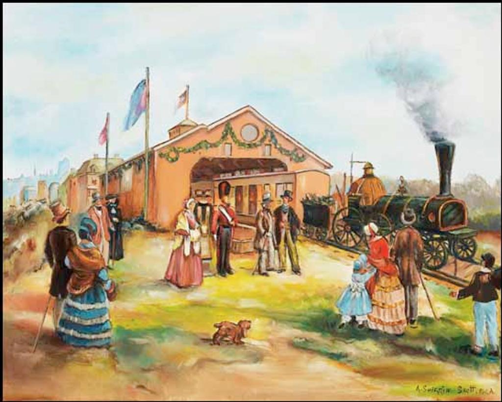 Adam Sherriff Scott (1887-1980) - Commémorant le centenaire du chemin de fer, Montréal - Lachine