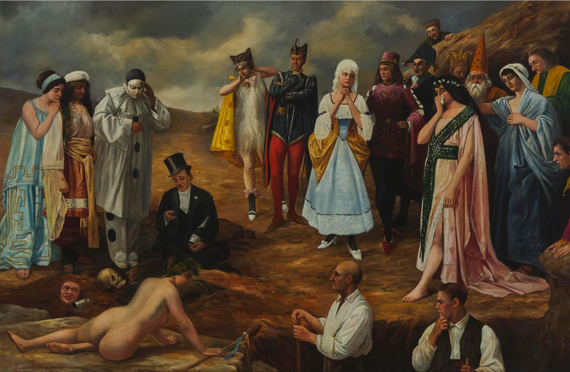 P. Alvarez - Burial Scene, 1917