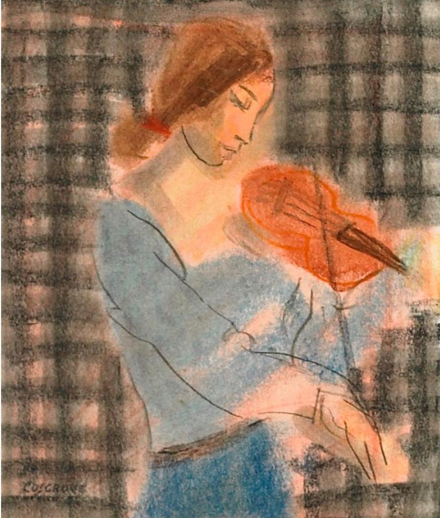 Stanley Morel Cosgrove (1911-2002) - Woman Playing A Violin