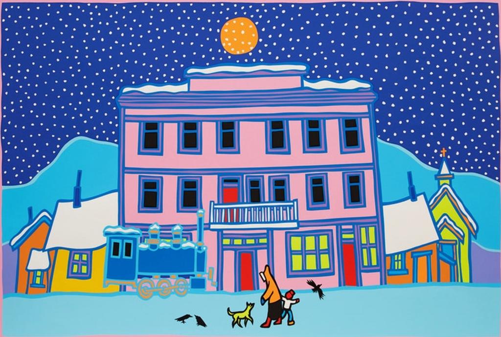Ted Harrison (1926-2015) - Carcross Winter