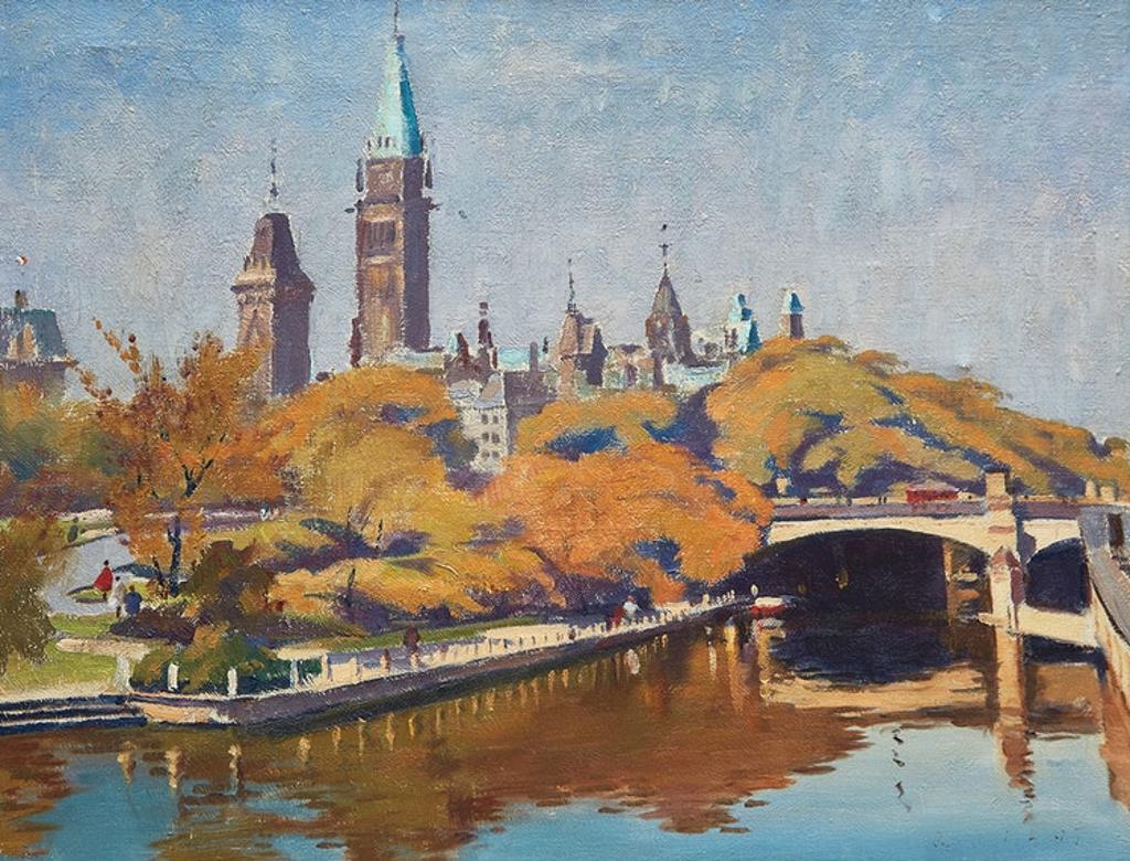 Robert Wakeham Pilot (1898-1967) - Parliament Hill, Overlooking the Rideau Canal
