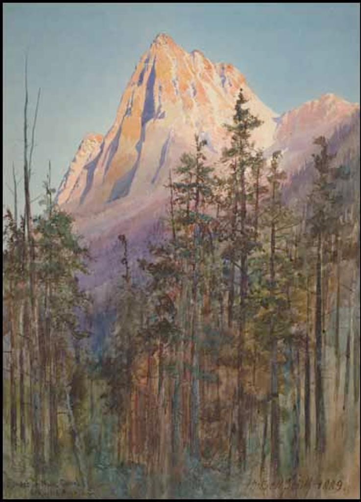 Frederic Martlett Bell-Smith (1846-1923) - Sunset on Mt. Carrol, Rogers Pass, BC