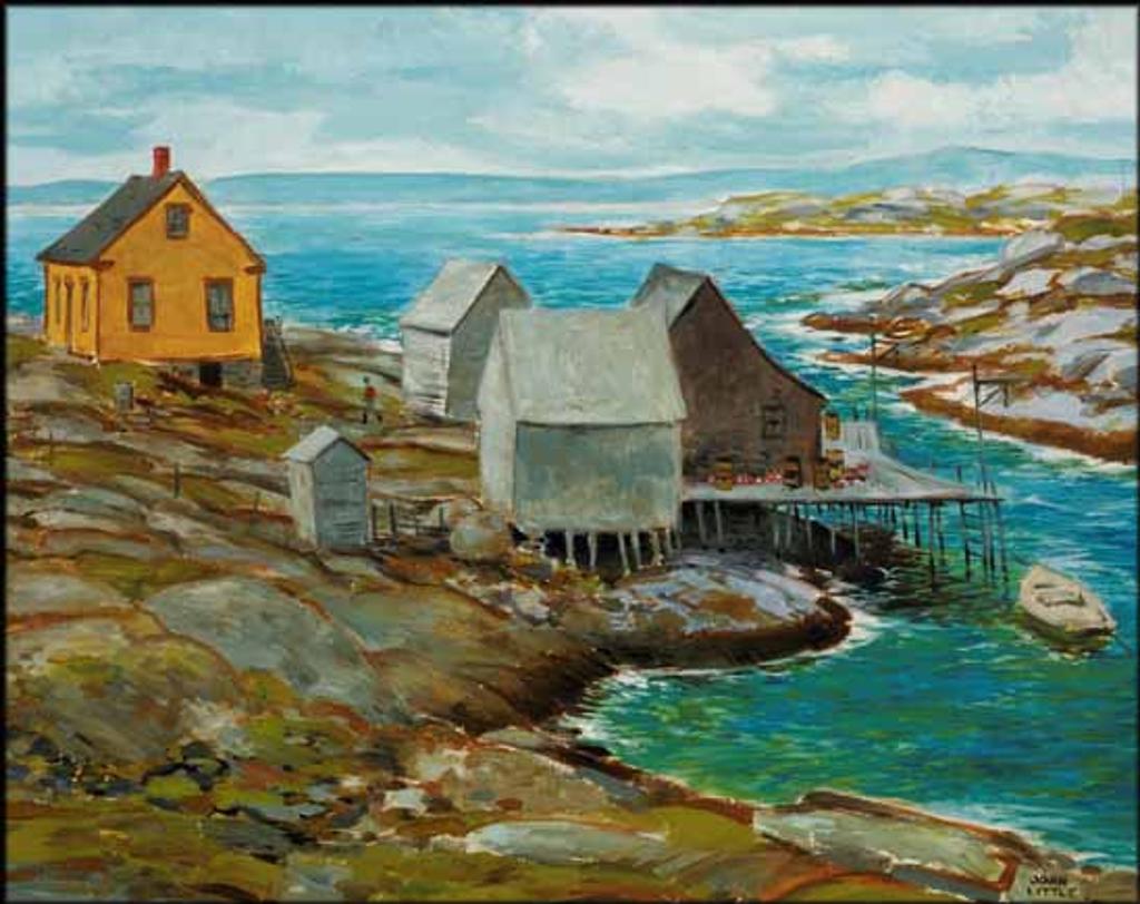 John Geoffrey Caruthers Little (1928-2024) - Entrance to Peggy's Cove, Nova Scotia