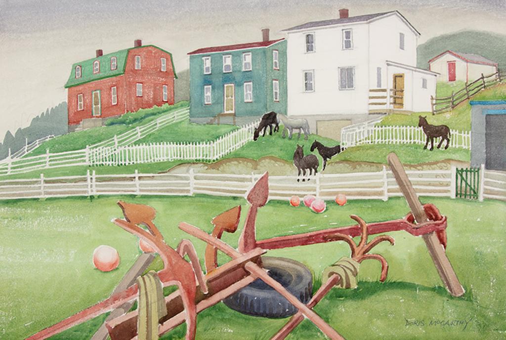 Doris Jean McCarthy (1910-2010) - Neighbours, Calvert, Newfoundland