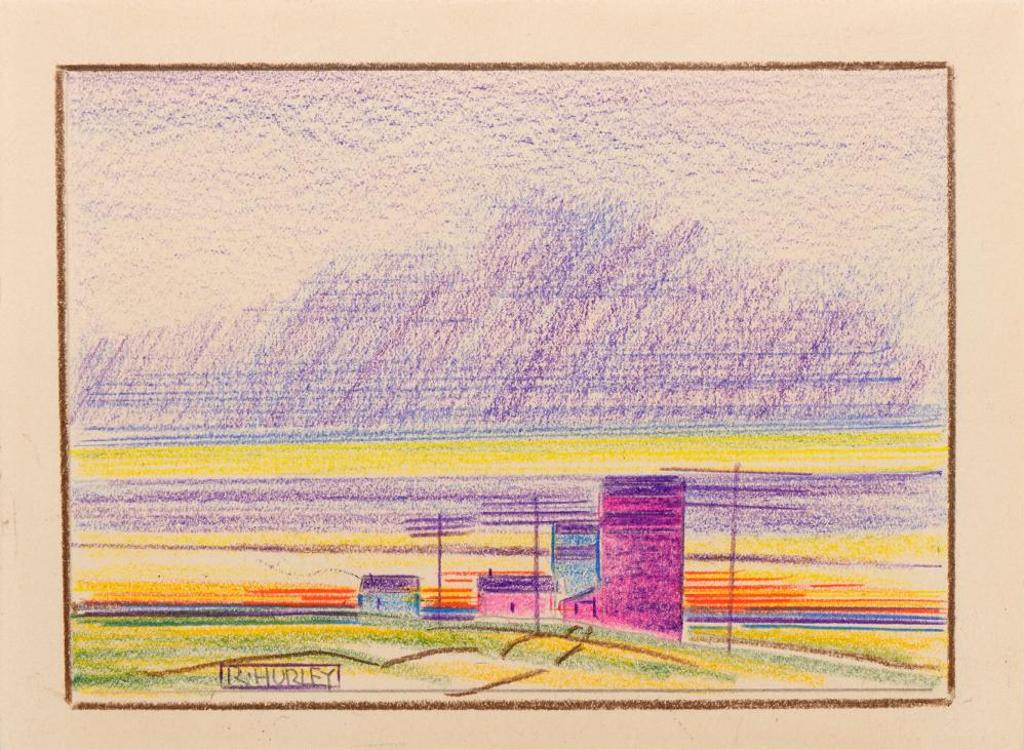 Robert Newton Hurley (1894-1980) - Untitled - Road Leading to Elevators