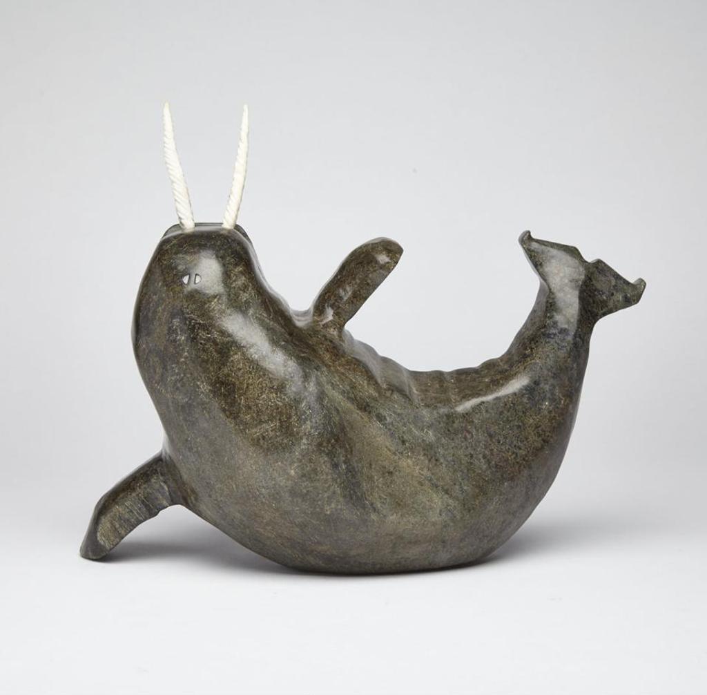 Jacob Akpalialuk (1947) - Double Tusked Narwhal
