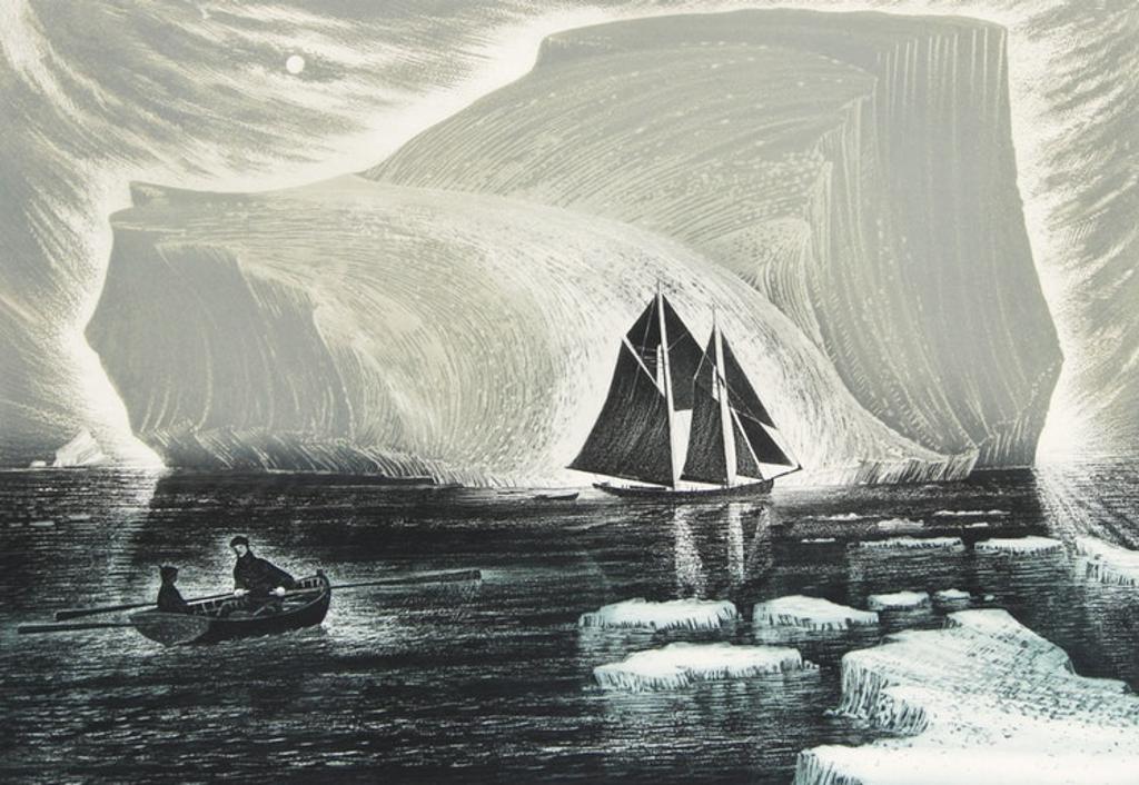 David Lloyd Blackwood (1941-2022) - The Flora Nickerson in the Labrador Sea