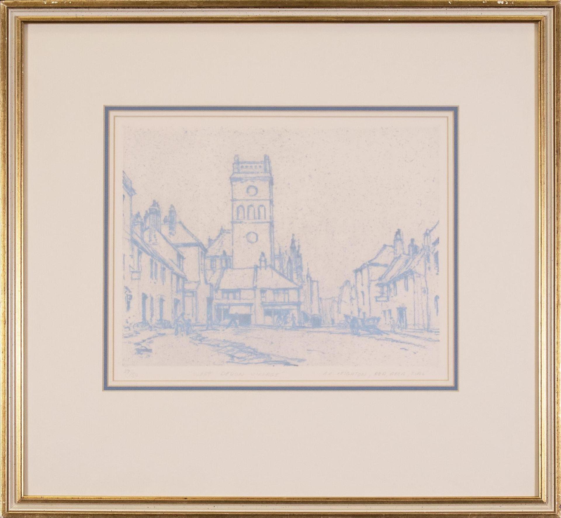 A. C. Leighton (1901-1965) - West Devon Village; ed. # 27/50