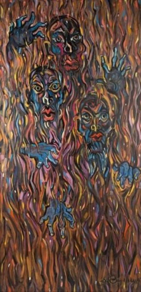 Aba Bayefsky (1923-2001) - Untitled (Fiery Flames)