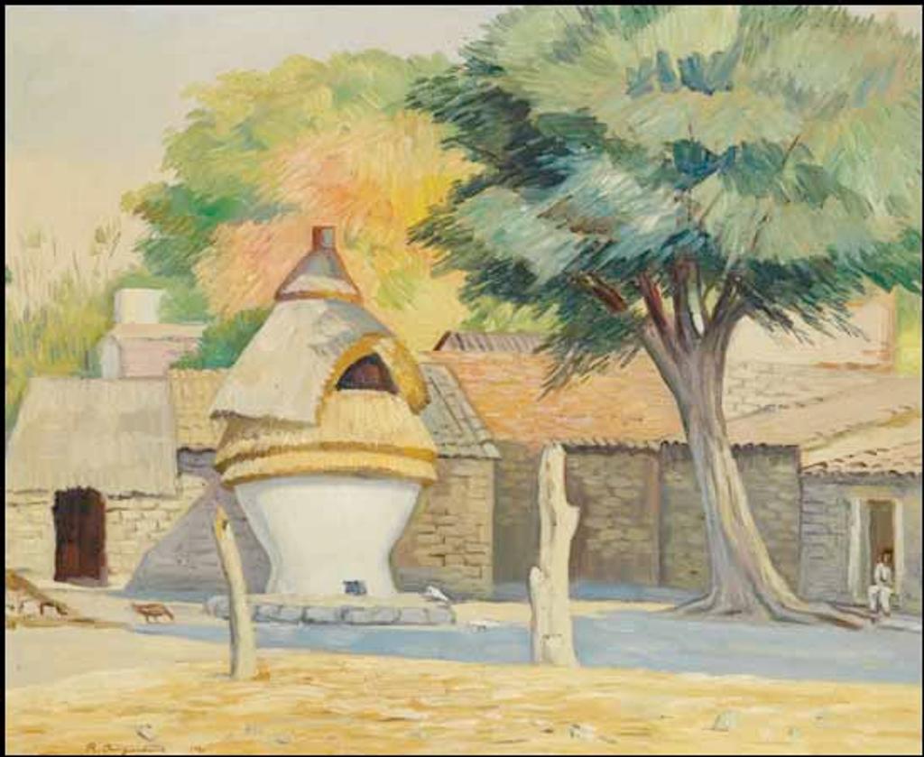 Raul Anguiano (1915-2006) - Patio de Cuautla