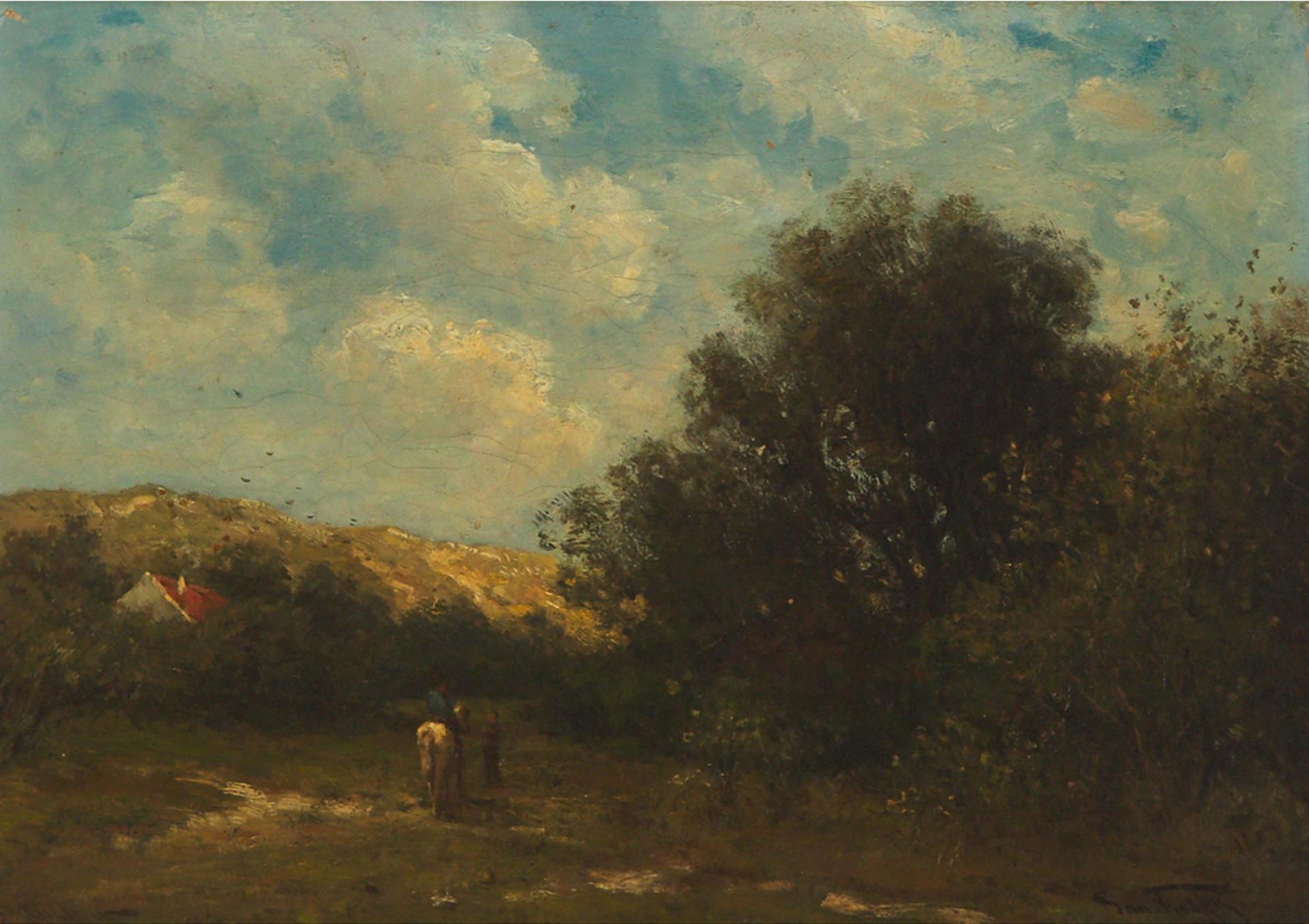 Jan Martinus Vrolyk (1845-1894) - Rider On A Country Path