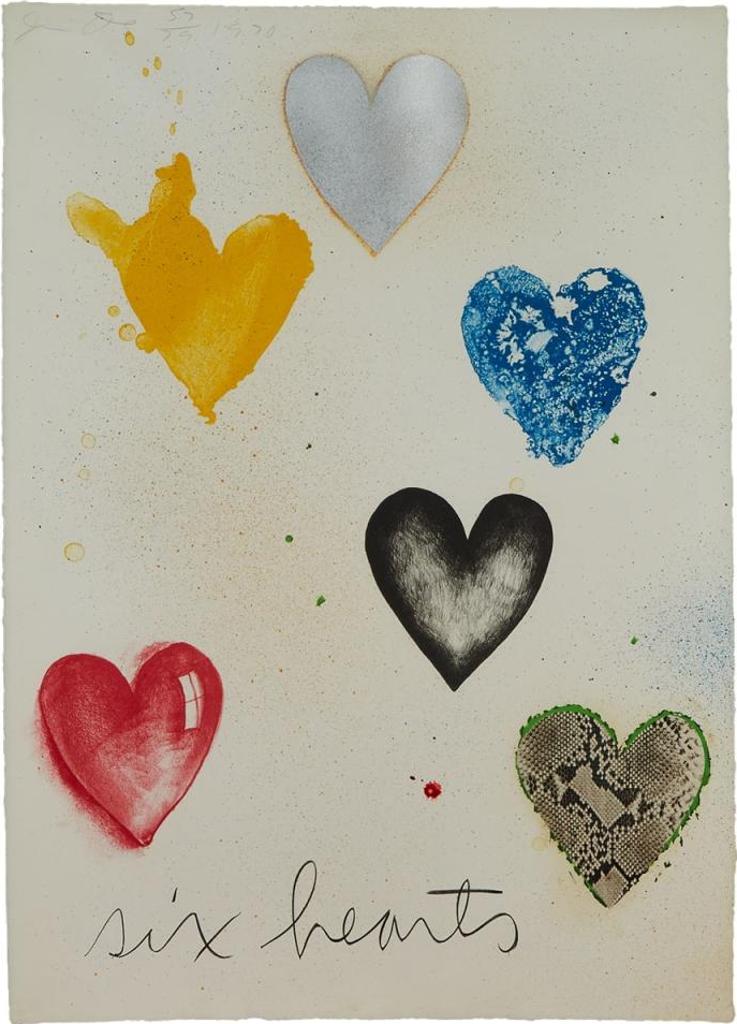 Jim Dine (1935) - Six Hearts, 1970 [williams College, 12]