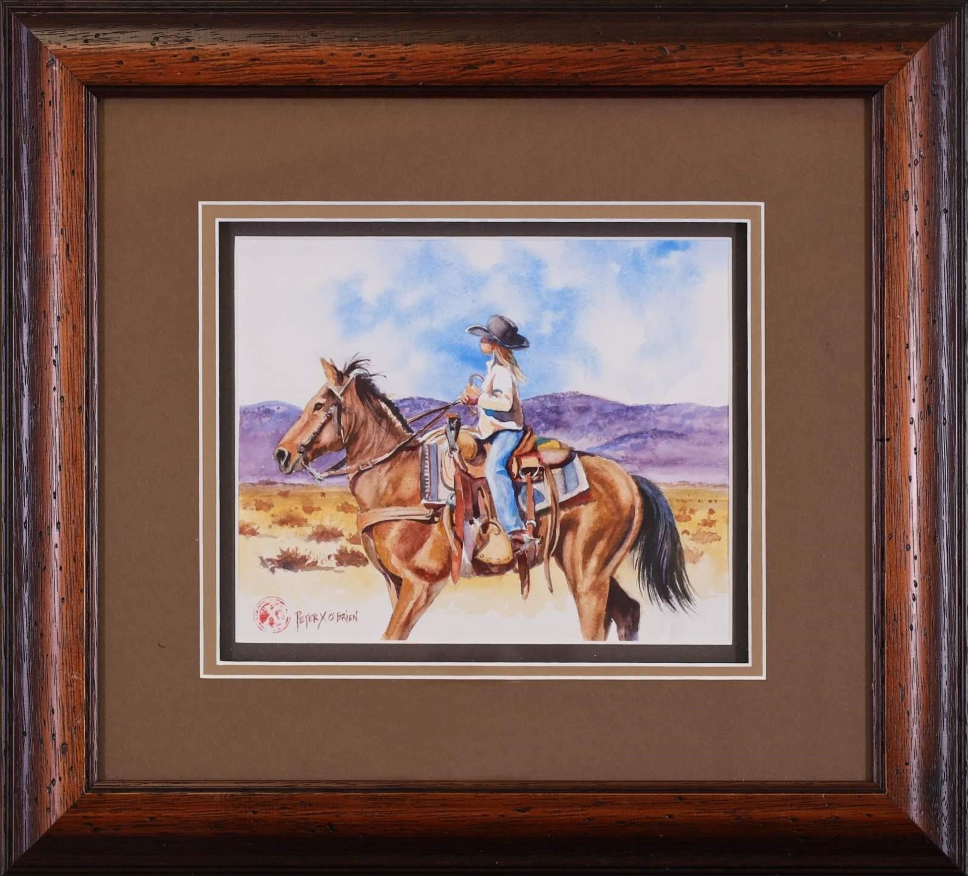 Peter X. O'Brien (1960) - Untitled, Little Girl Riding a Horse