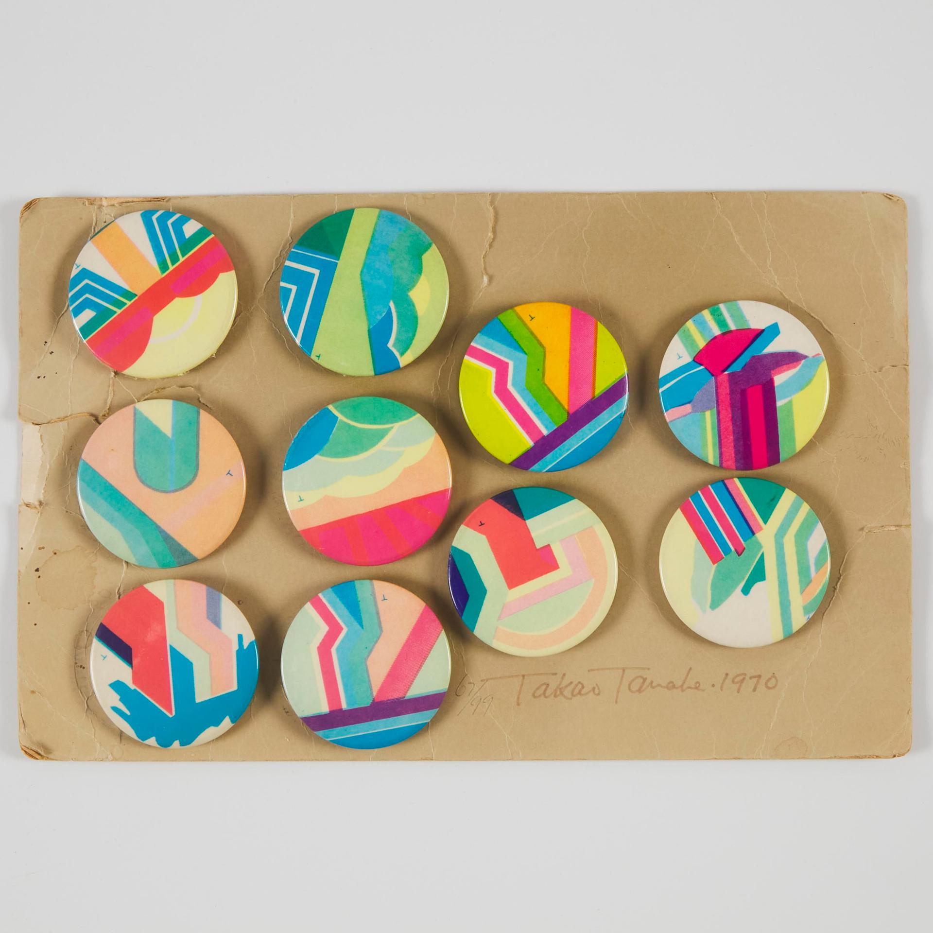 Takao Tanabe (1926) - Ten Lapel Buttons, 1970