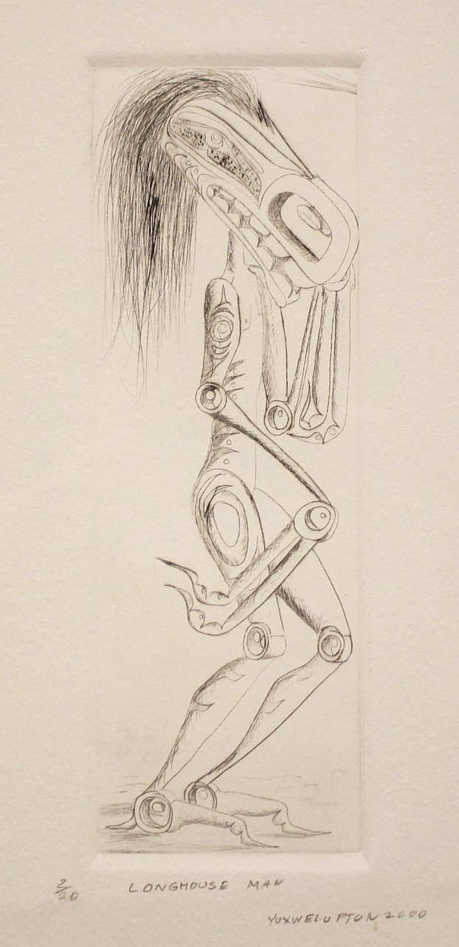 Lawrence Paul Yuxweluptun (1957) - Longhouse Man